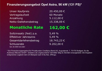 Opel Astra 30.580 km 20.450 &euro; Erkelenz 41812